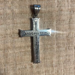 Mens sterling silver cross